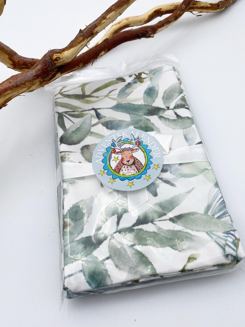 Adventskalender aus Stoff zum Befüllen und Wiederverwenden, Rentier