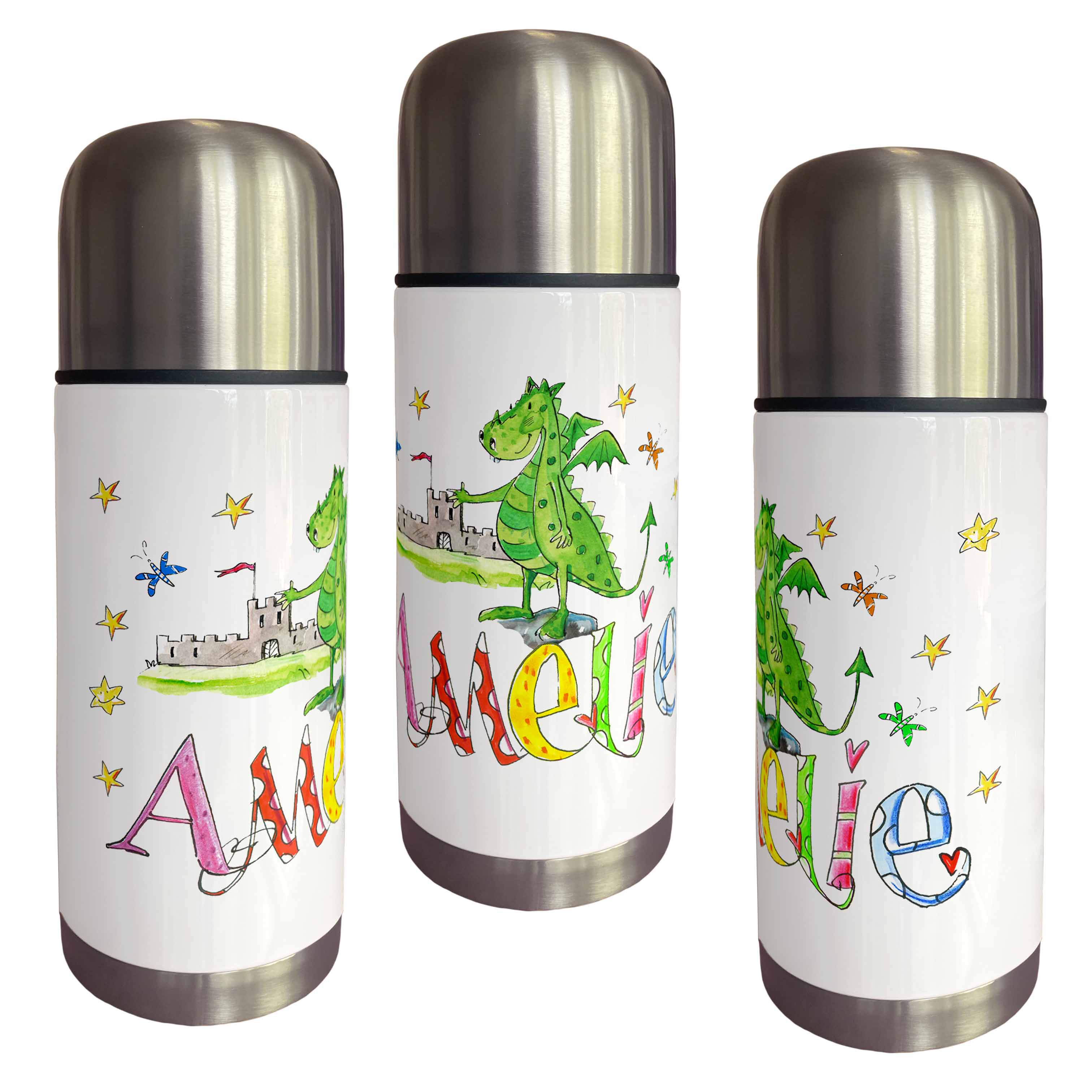 Thermoskanne Drache grün