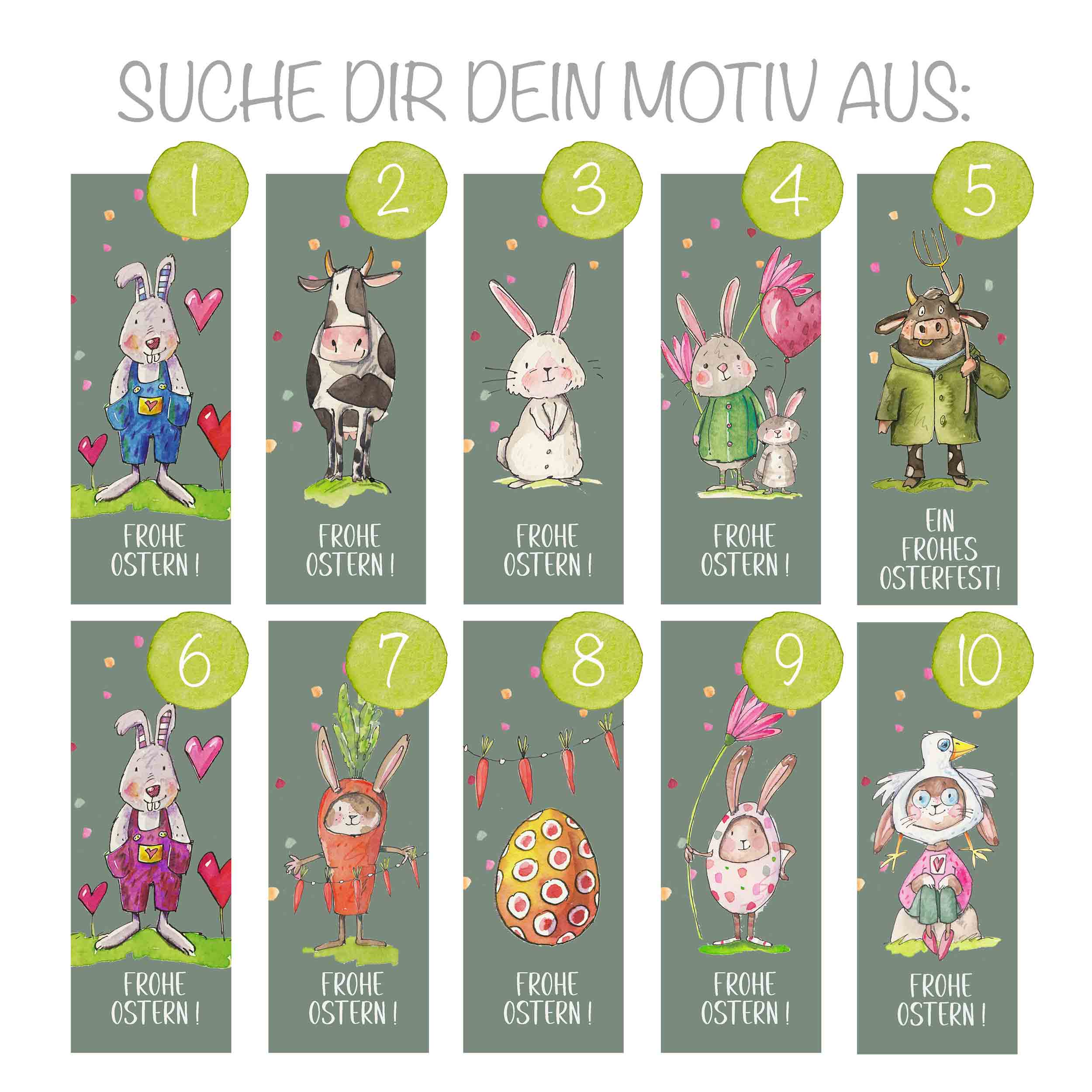 Osterdeko - Möhrensäcken aus Stoff