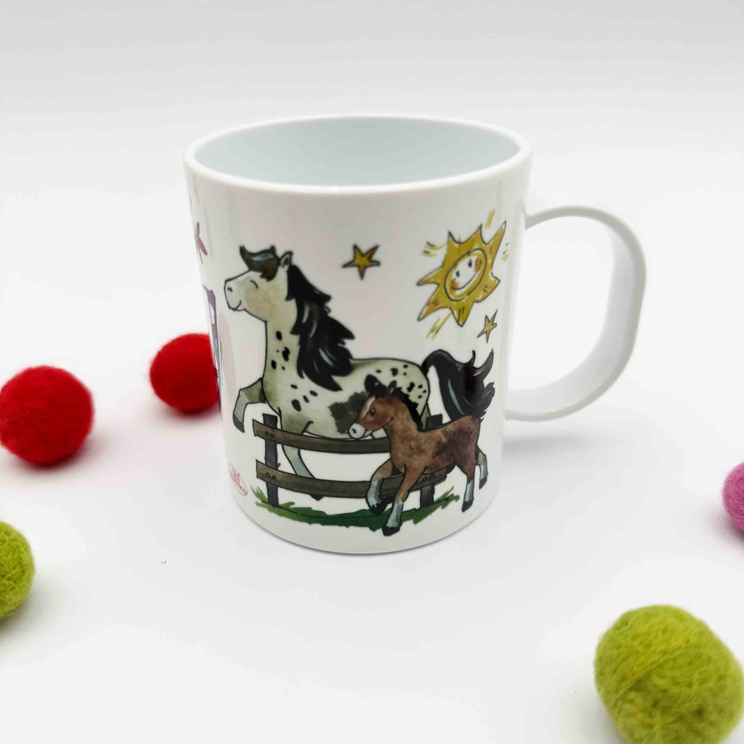 Kindertasse Pferde, 330 ml