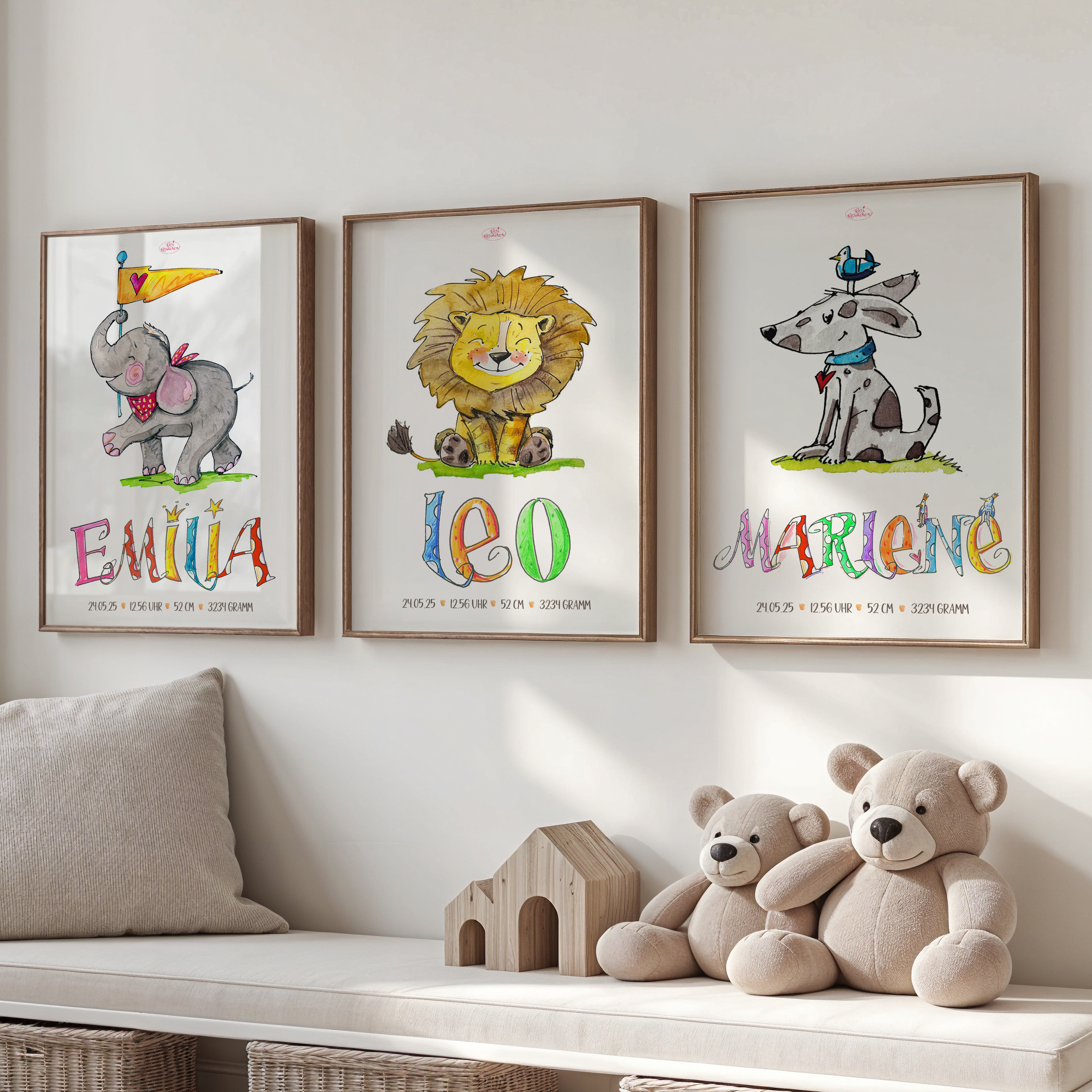 Wandposter Tiere