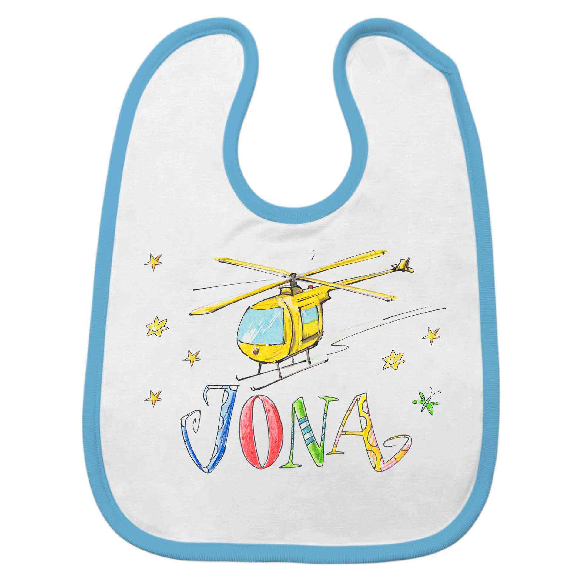 Babylätzchen Hubschrauber