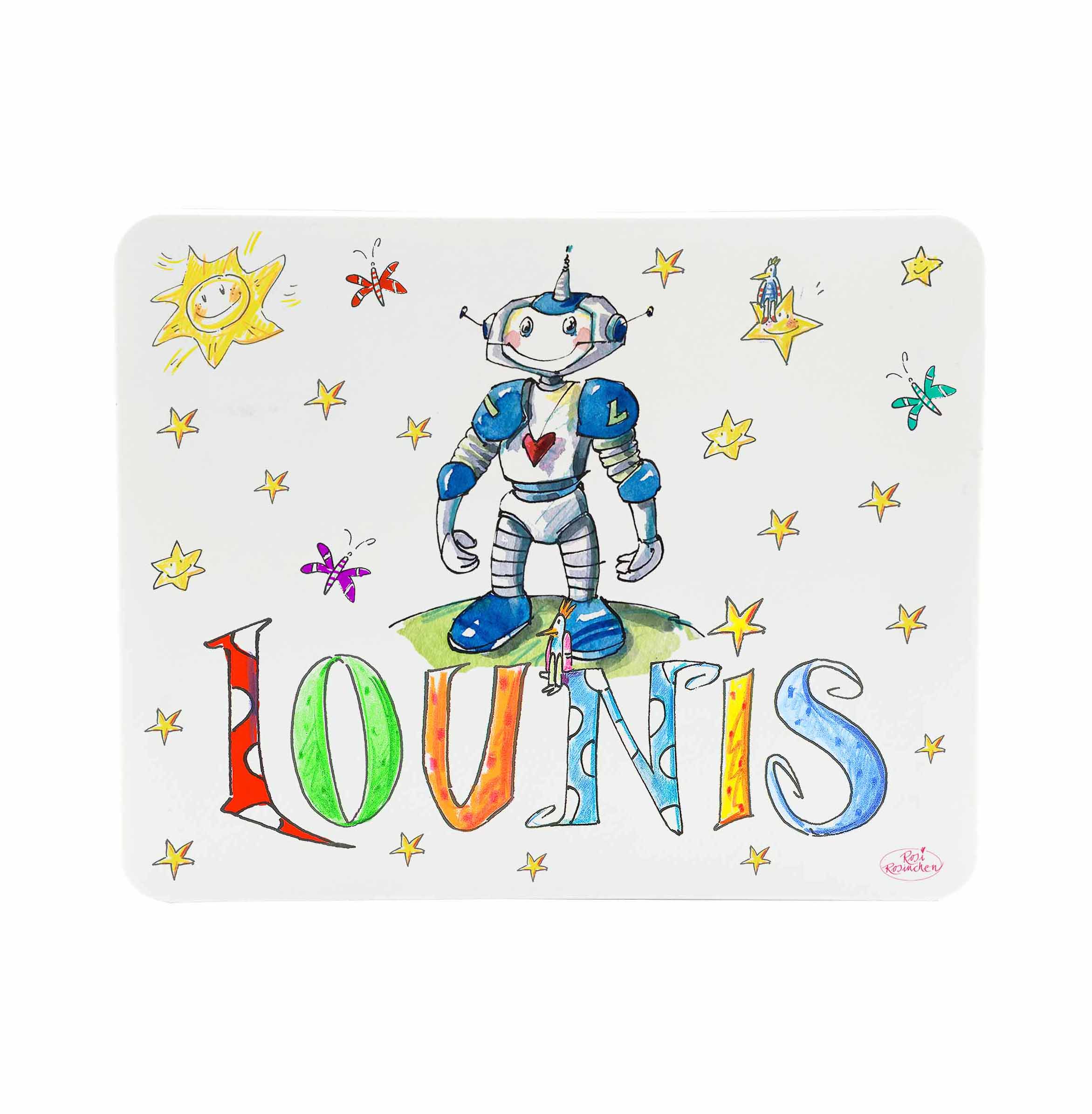 Frühstücksbrettchen Roboter