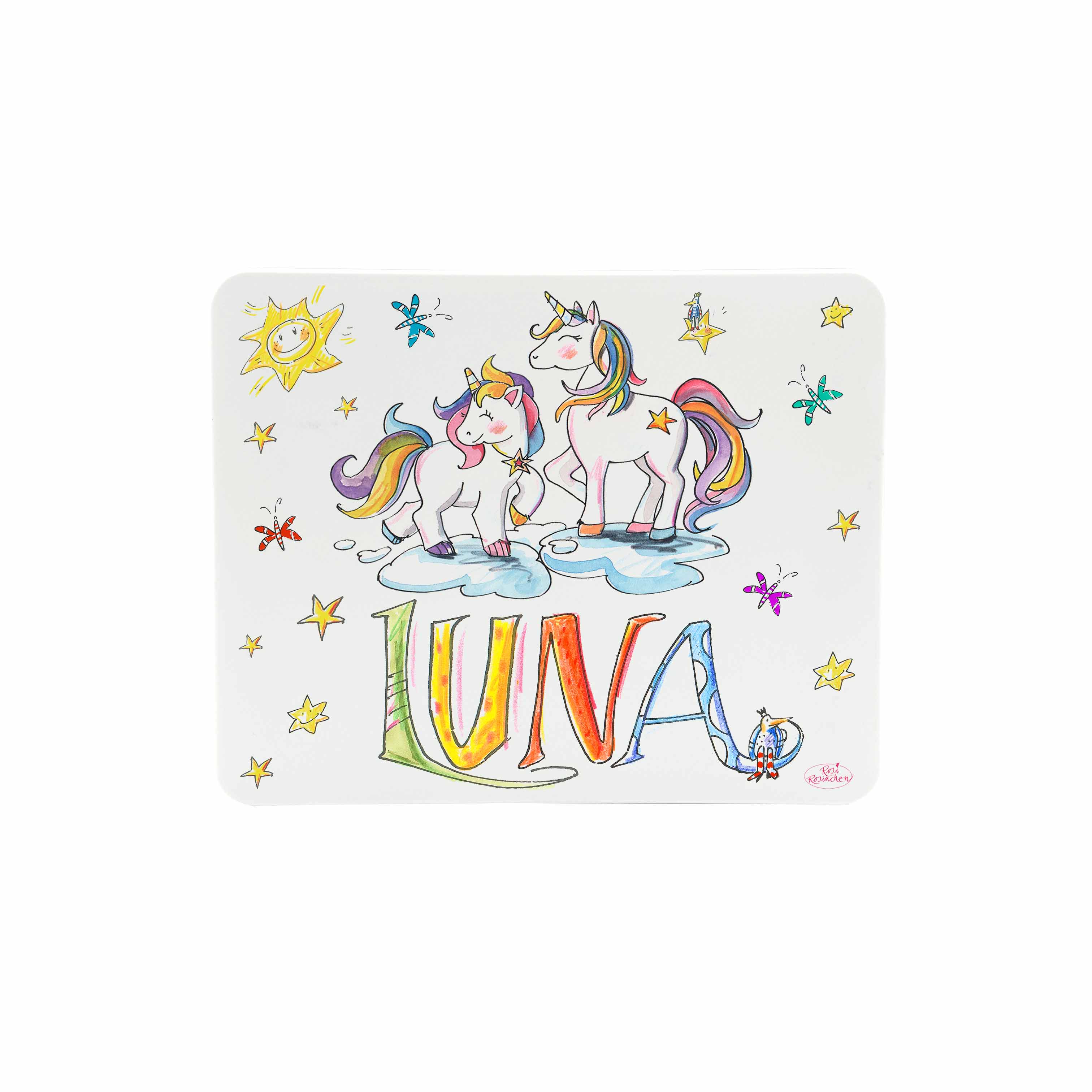 Frühstücksbrettchen Einhörner