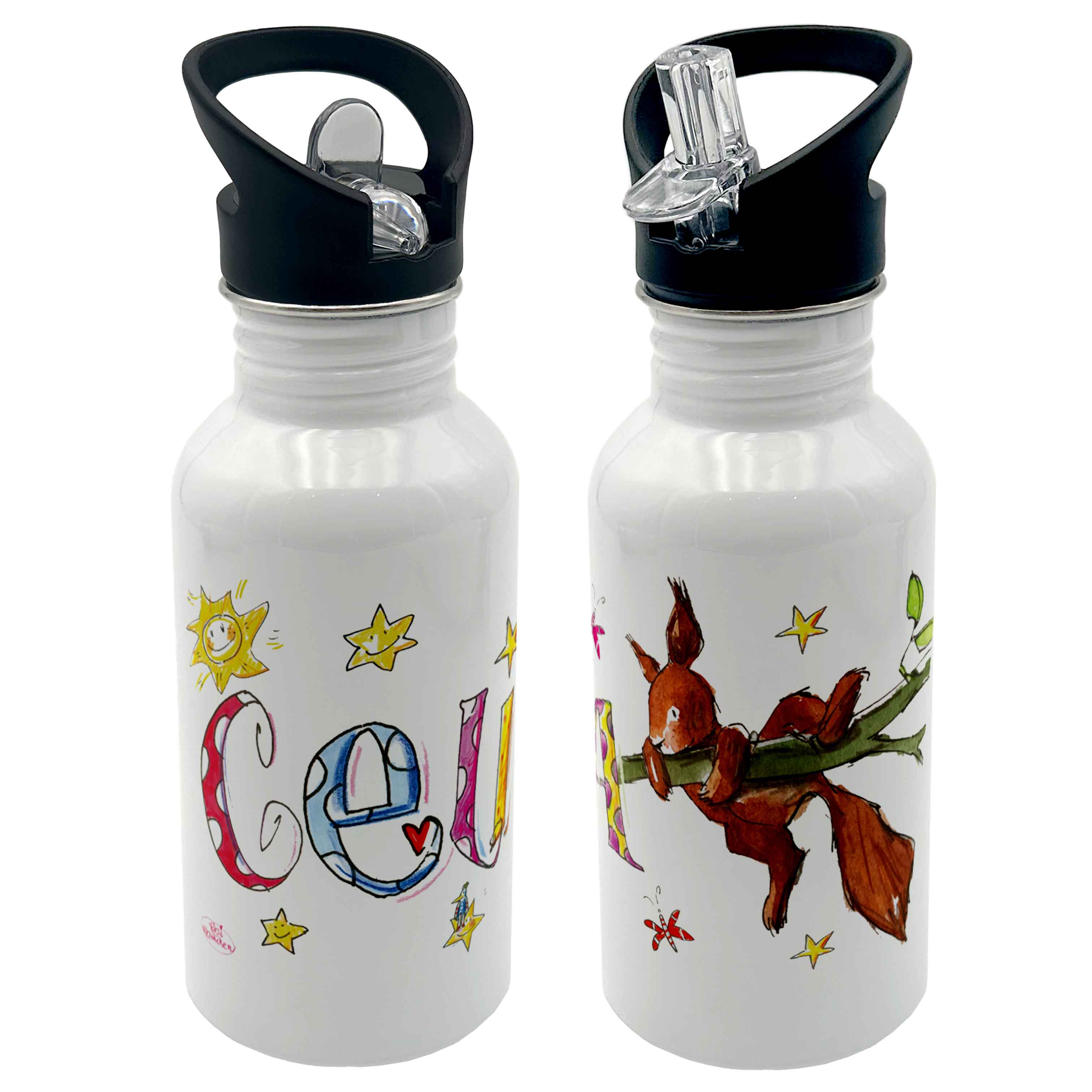 Edelstahl Trinkflasche - Eichhörnchen