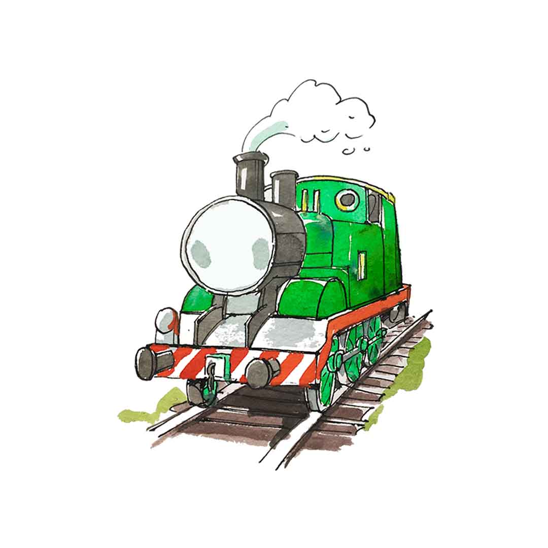 Lokomotive grün