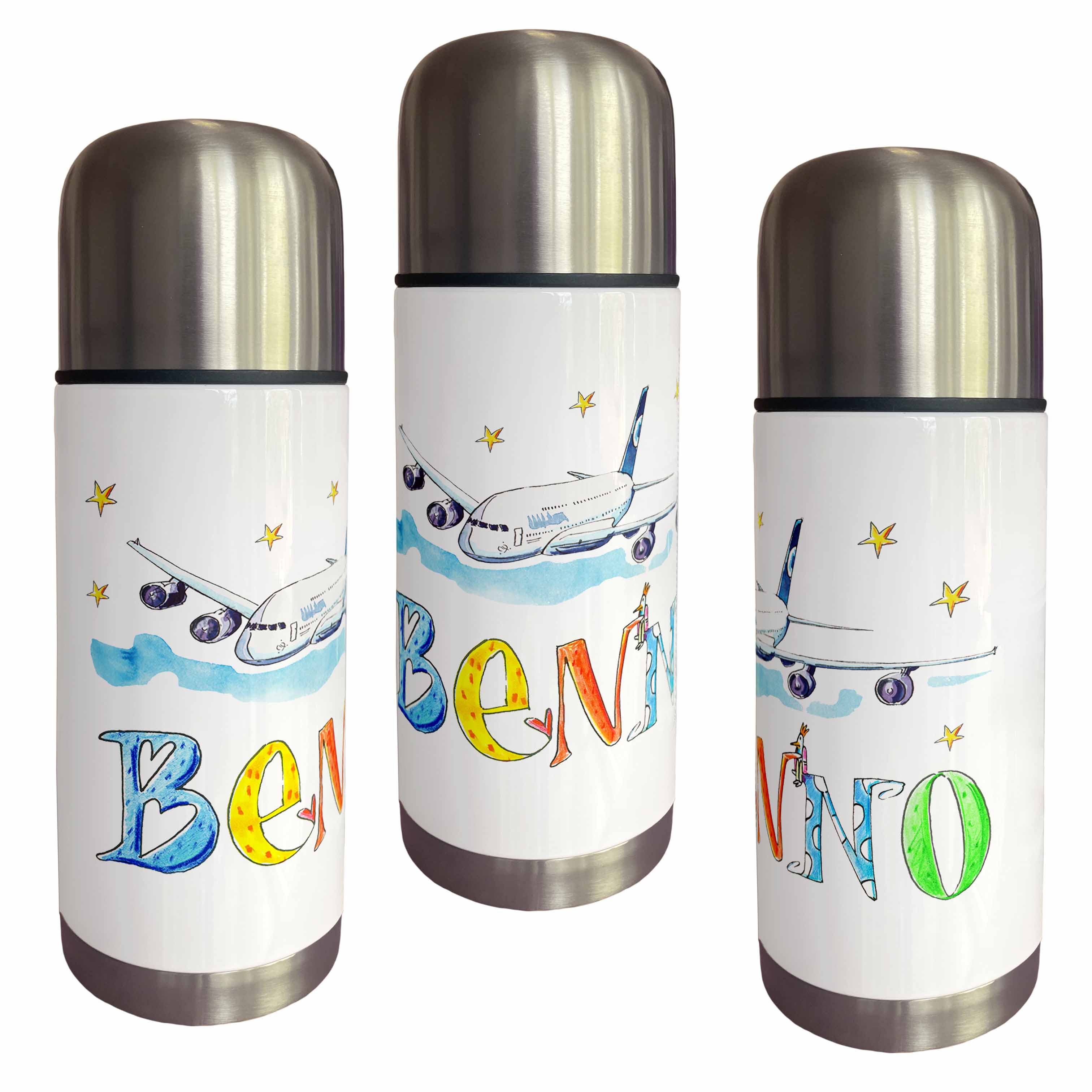 Thermoskanne Flugzeug