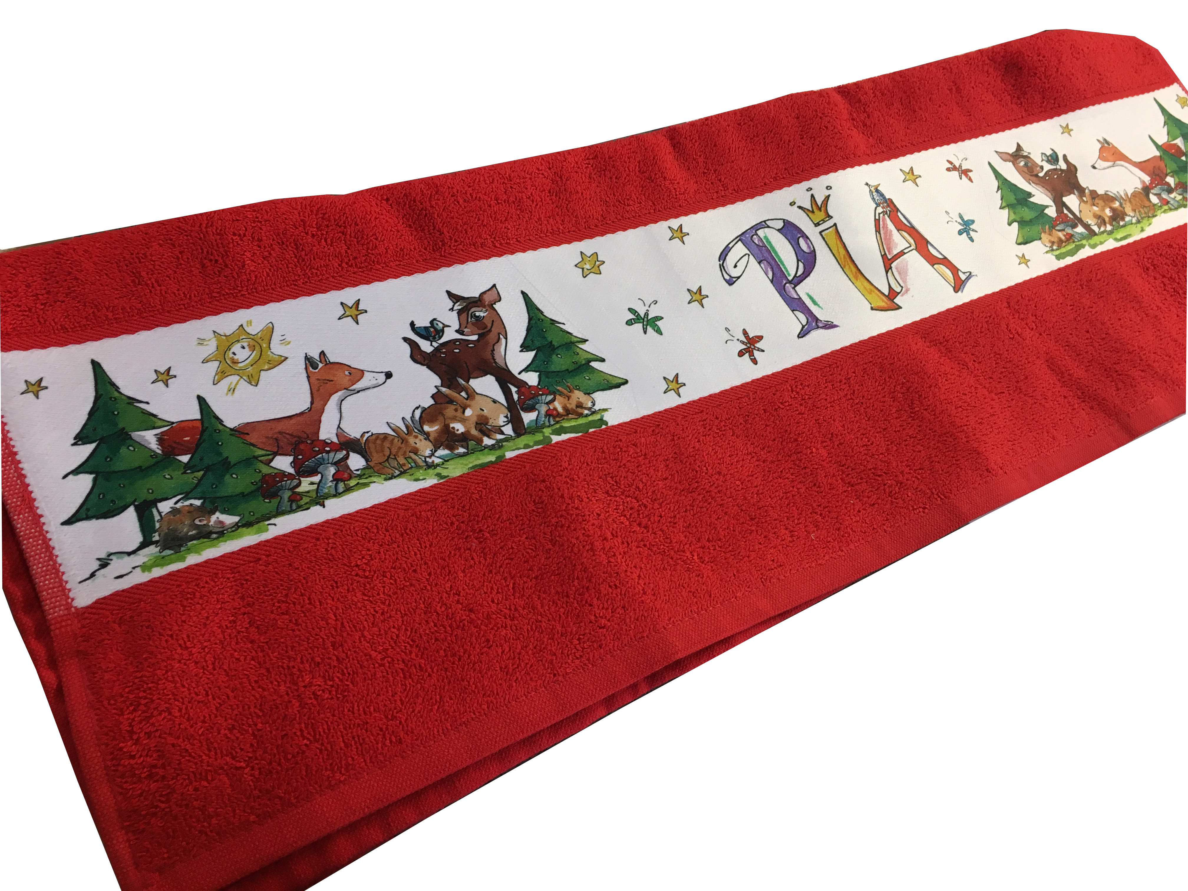 Handtuch Waldtiere
