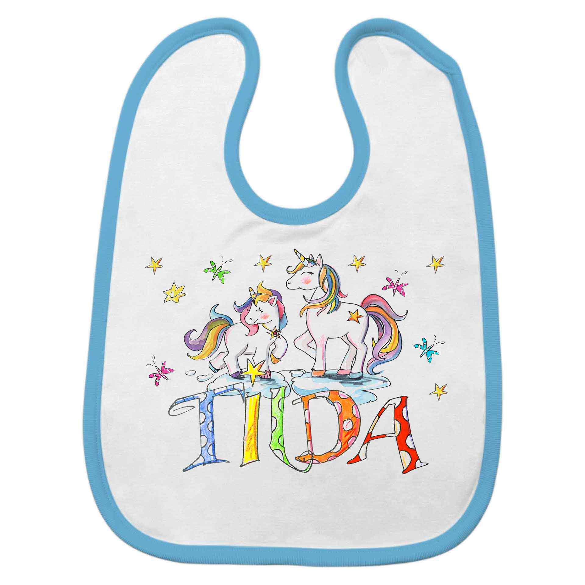 Babylätzchen Einhörner