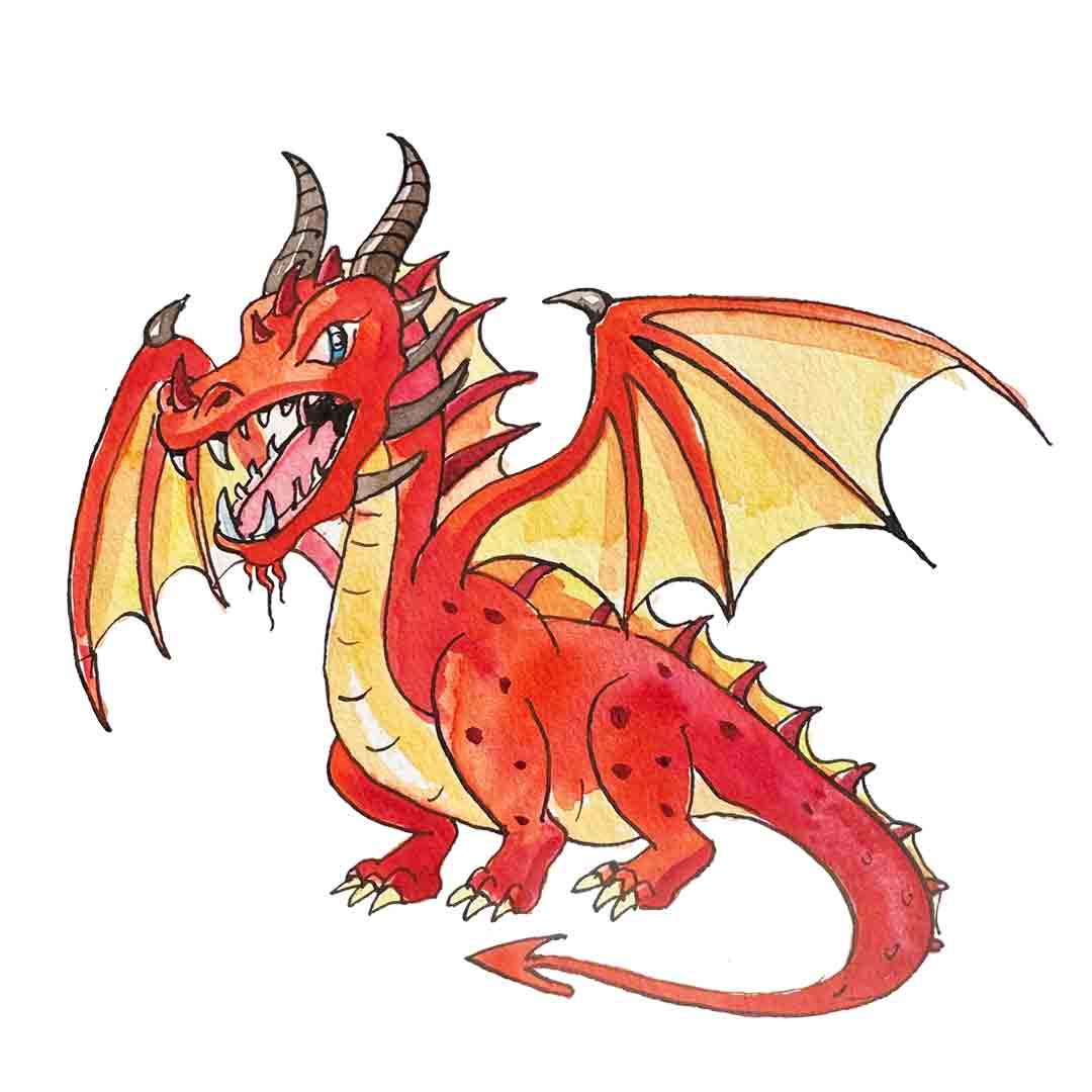 Drache rot
