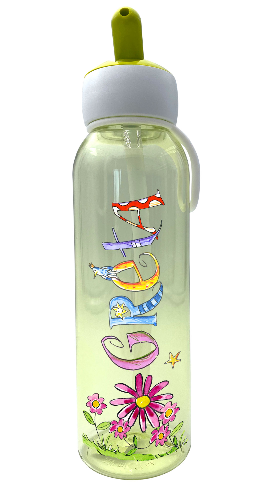 Trinkflasche Flipup, Blumen
