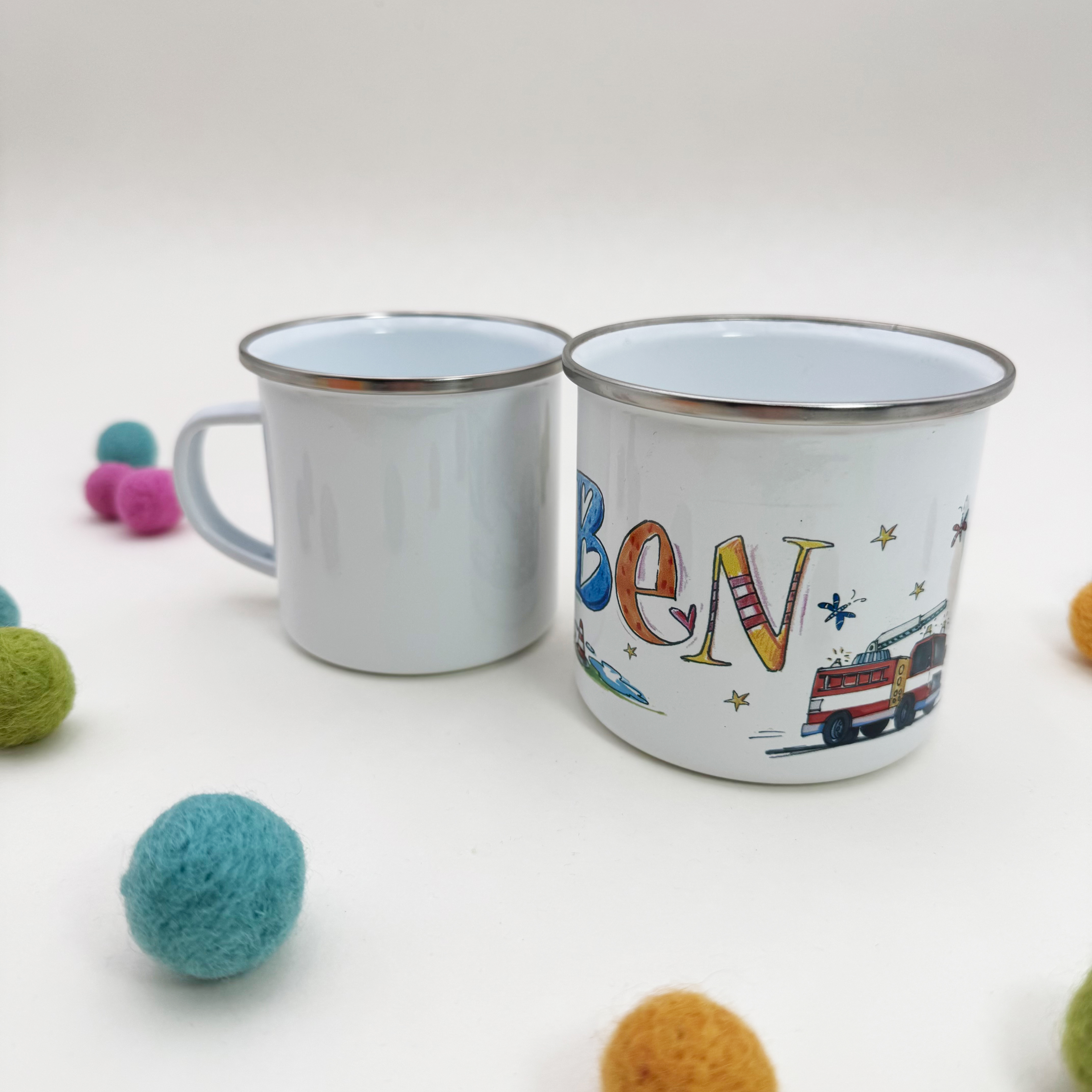 Tasse Emaille, personalisiert