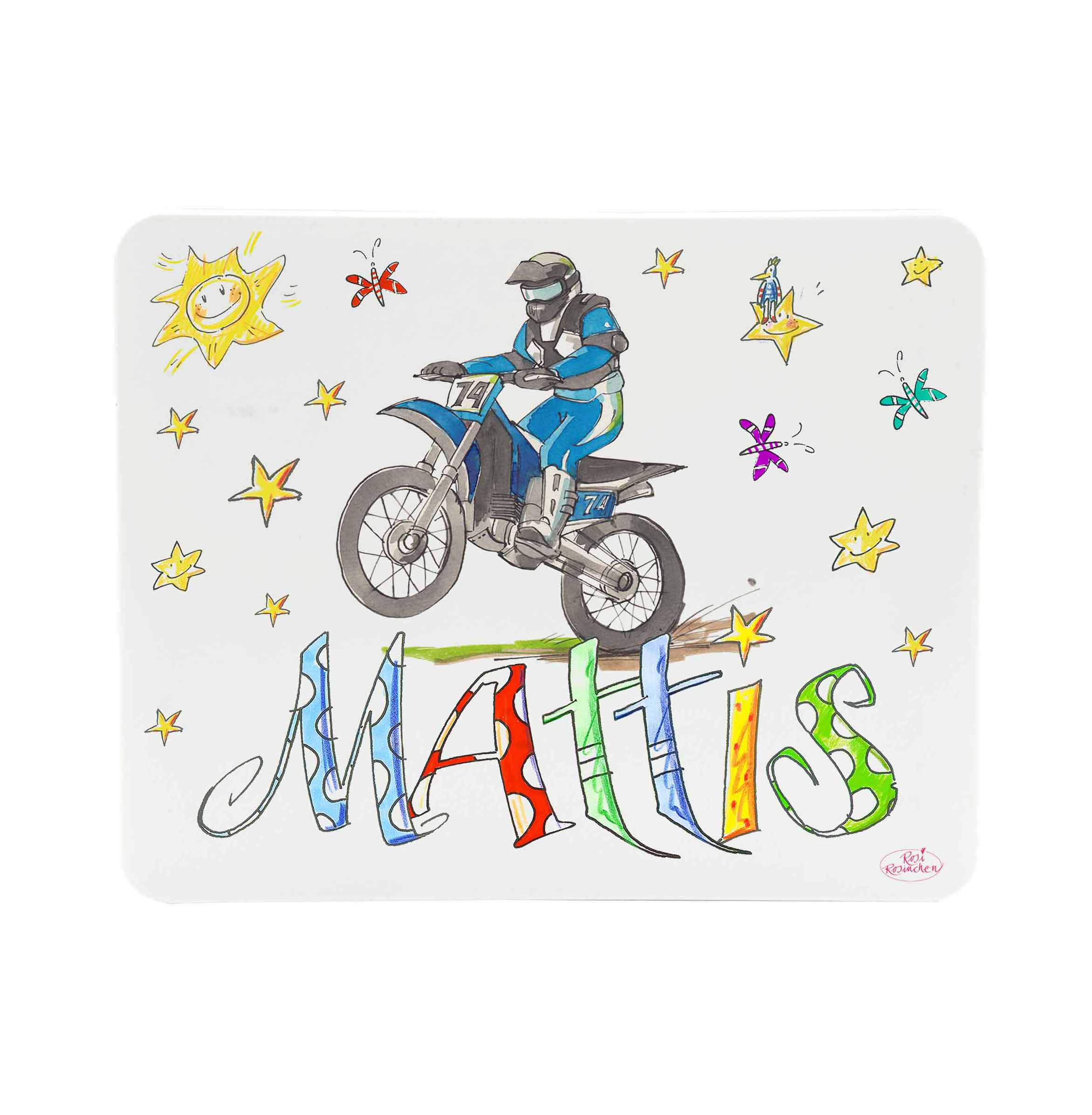 Frühstücksbrettchen Motocross