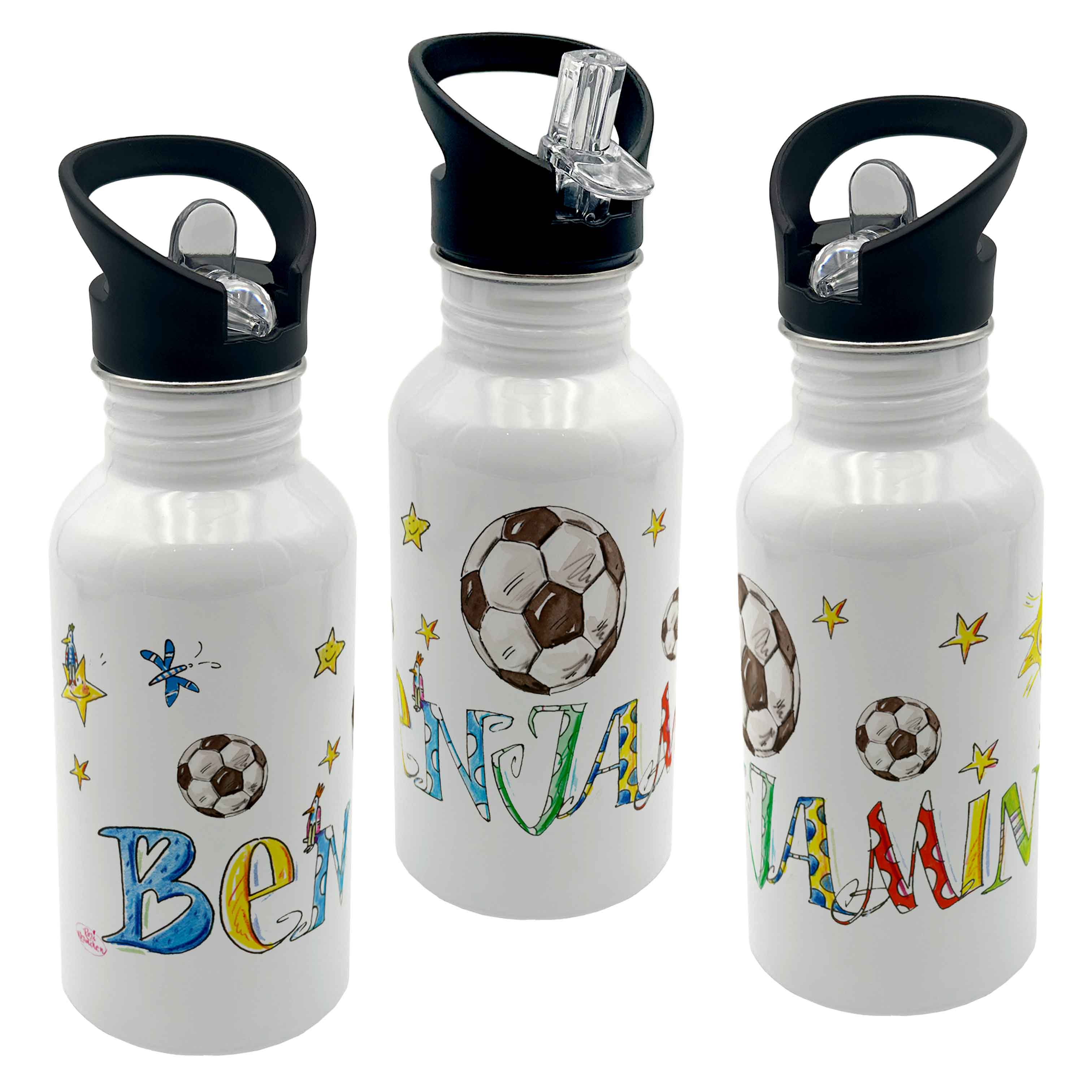 Edelstahl Trinkflasche - Fußball