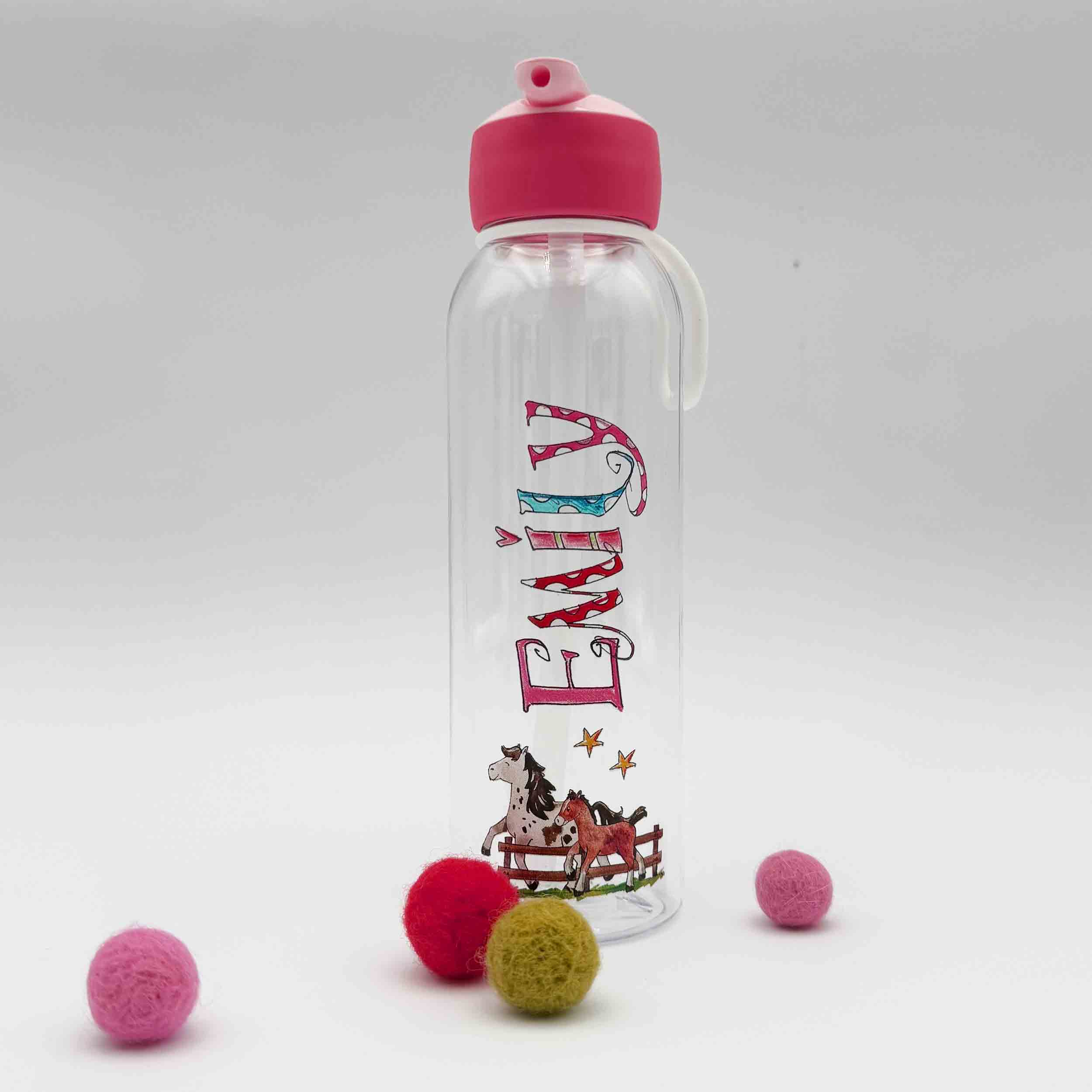 Trinkflasche Flipup, Pferde