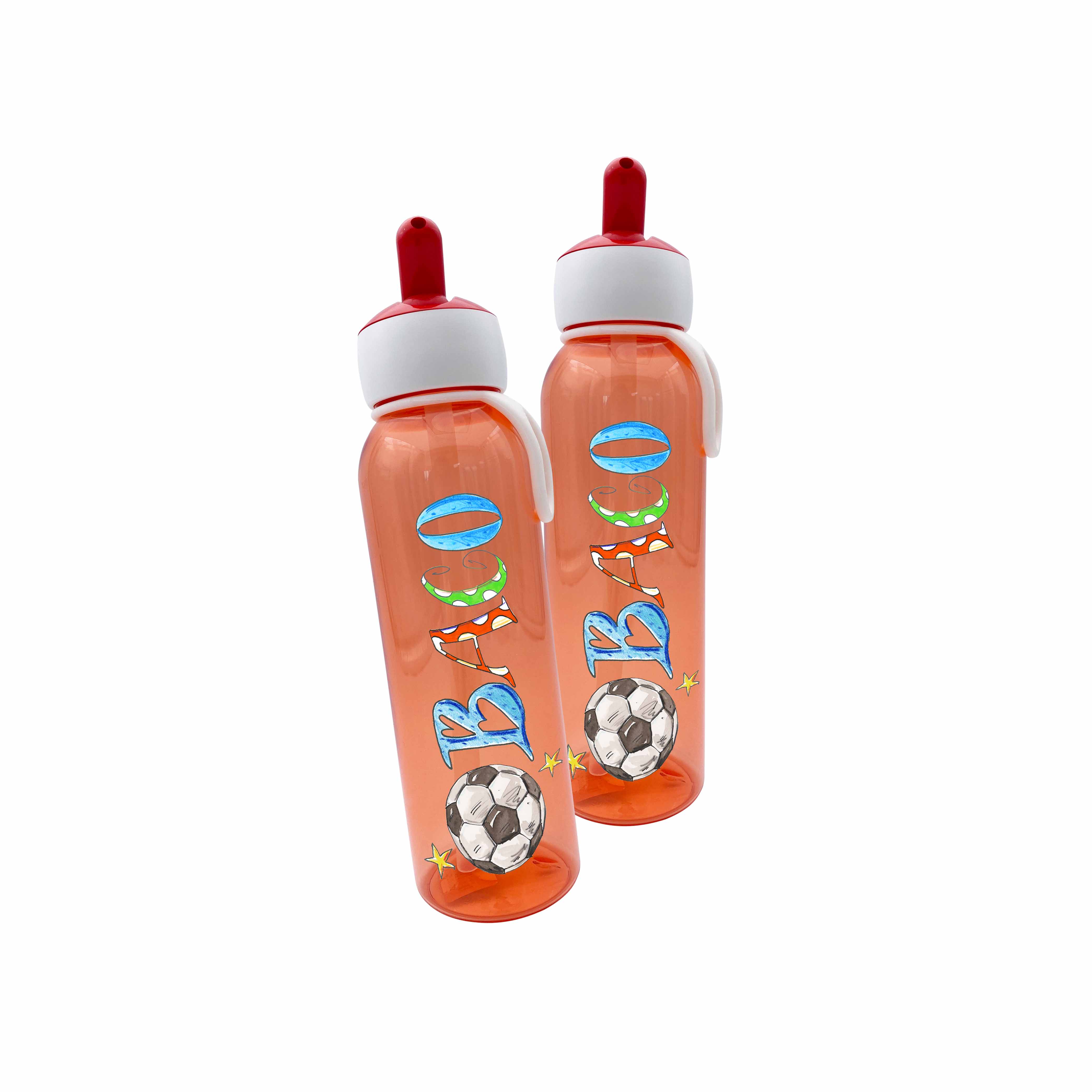 Trinkflasche Flipup, Fußball, RosiRosinchen