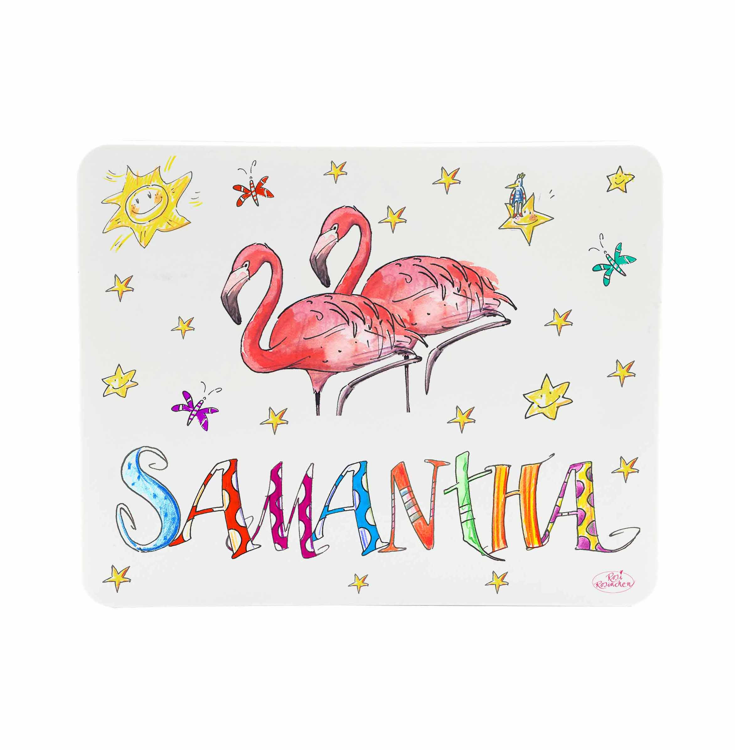 Frühstücksbrettchen Flamingos